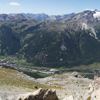 Vallée de la Guisane et Ecrins vue du Grand Aréa par Etienne Baudon