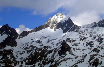 le Gélas et son couloir W le Gélas et son couloir W