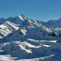 Mes "chères voisines" du Weisshorn à la Dt.Blanche vu du N.W.