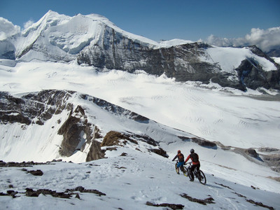 Inners Barrhorn, Descente sur neige