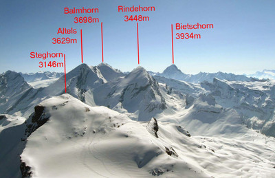 dalla cima del Grosstrubel dalla cima del Grosstrubel