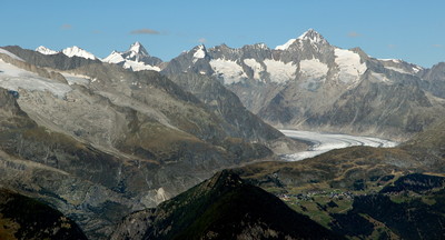 Glacier d'Aletsch, Finsteraarhorn par Björn S... Glacier d'Aletsch, Finsteraarhorn par Björn S...