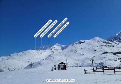 sous la digue, coté SW: Levanna et à droite Punta delle Rocce