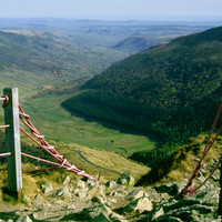Vue du sommet du Puy Mary, vallée de l'Impradine, par Ziegler