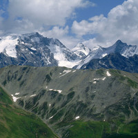 Ortles, Zebrù, Großer Eiskogel, Thurwieserspitze, Trafoier Eiswand par Ziegler