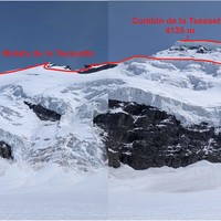 La ligne depuis le glacier de Corbassièree
