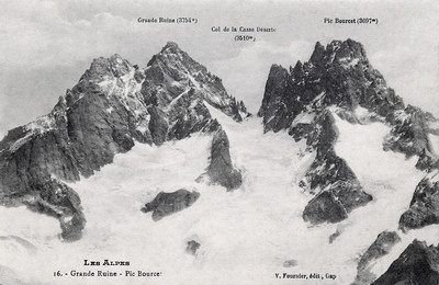 Col de la Casse Déserte, Grande Ruine, à l'époque des glaciers (CPA)