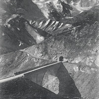 La Grave, le tunnel et le pont sur le Maurian (CPA)