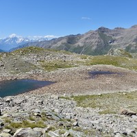 Lac de pointe Rousse variation importante de son niveau en été