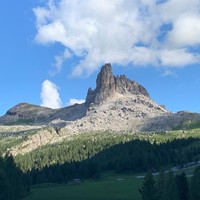 Becco di Mezzodi vu de Cortina d'Ampezzo