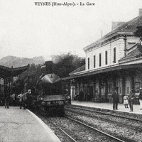 Gare de Veynes (CPA)