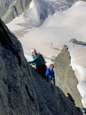 L'arête finale, plus effilée. L'arête finale, plus effilée.
