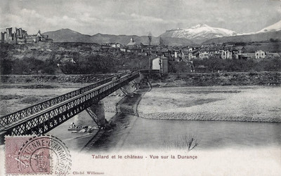La Durance à Tallard, au fond, Serre Soleille à gauche, la Petite Céüse à droite (CPA) La Durance à Tallard, au fond, Serre Soleille à gauche, la Petite Céüse à droite (CPA)