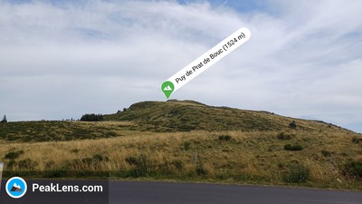 Le Puy de Prat de Bouc depuis la station de Prat de Bouc 