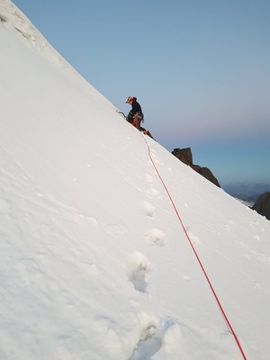 Montée NW du Piz Argient Montée NW du Piz Argient