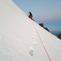 Montée NW du Piz Argient