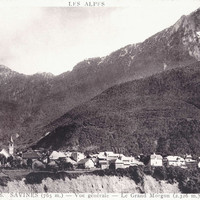 Ancien Savines, village détruit actuellement dans les eaux du lac de Serre Ponçon (CPA)
