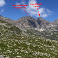 Le cirque du vallon du Roc, vu depuis le Colle Sia