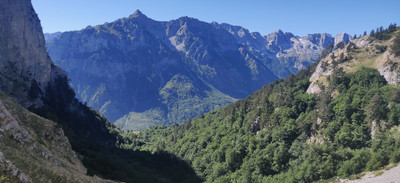 depuis Valbonë, en sortant de la forêt