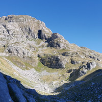 depuis Valbonë, le vrai col vu du faux