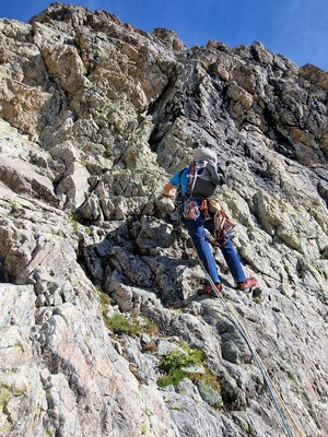 L2, premier ressaut raide, 5b L2, premier ressaut raide, 5b