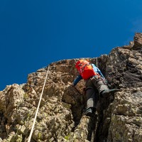 L2, Jeremie dans le 1er passage de 5b