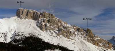 Montagne de St Gicon - Versant W Montagne de St Gicon - Versant W