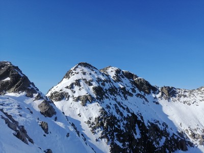 Le sommet depuis le Pas du Corborant