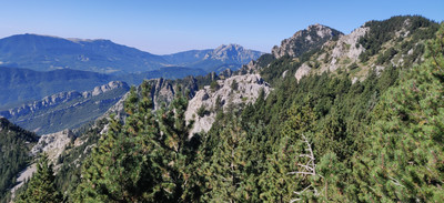 Penyes Altes, de peu après le Coll de Jou