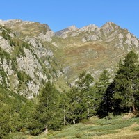 Vue générale de la montée depuis le départ