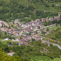 Mérens-les-Vals, village et gare