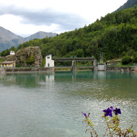 Pietraporzio, barrage sur la Stura di Demonte