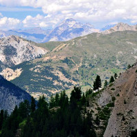 L'Ombilic, Col du Gondran, Sommet des Anges, au fond, Thabor et Chaberton, à droite le Janus, par omα