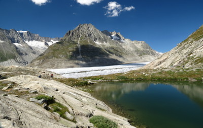 Märjelen see, glacier d'Aletsch, Olmenhorn