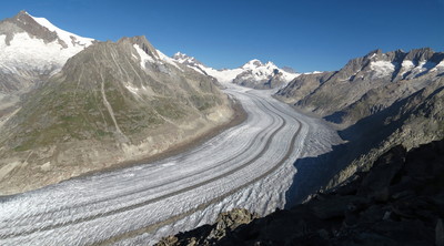Glacier d'Aletsch, Aletschhorn, Olmenhorn, Dreieckhorn, Jungfrau, Mönch, Fieschergabelhorn, Grosses wannenhorn Glacier d'Aletsch, Aletschhorn, Olmenhorn, Dreieckhorn, Jungfrau, Mönch, Fieschergabelhorn, Grosses wannenhorn