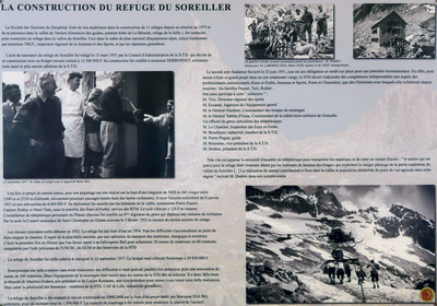 La construction du refuge du Soreiller