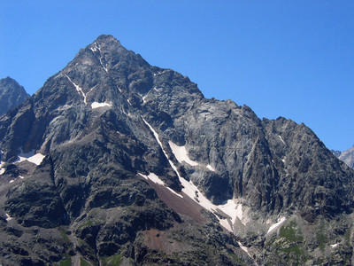Grande Aiguille de la Bérarde : couloir Nord Grande Aiguille de la Bérarde : couloir Nord