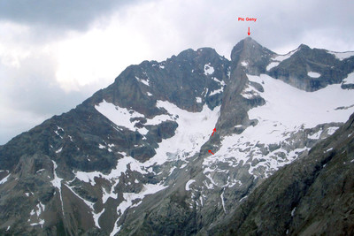 Pic Geny - arête Est Pic Geny - arête Est