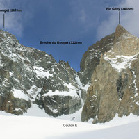 Le couloir E de la Brèche du Rouget