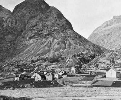 La Bérarde, Tête de la Maye en 1900 par le TCF