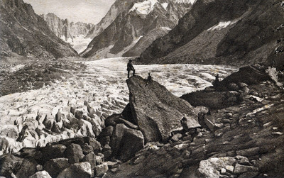 La Mer de Glace vers 1890 La Mer de Glace vers 1890