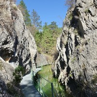 Cañon de los Arcos : Une des parties équipées de passerelles