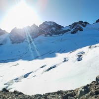 La Meige, le Rateau, bivouac, Glacier de la Girose et compagnie
