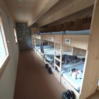 A l'étage dortoir d'hiver refuge rénové 