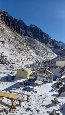 Les huttes du camp Ratsek 