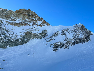 La pente du col supérieur des Ignes