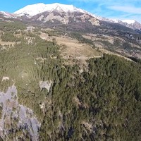 Décollage du point de vue : entièrement déneigé