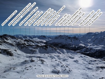 Col S de Grande Tempête, Pano S: vallon de la Cula