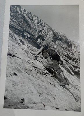 Grimpeur sur le Balaïtous, années 60-65 Grimpeur sur le Balaïtous, années 60-65