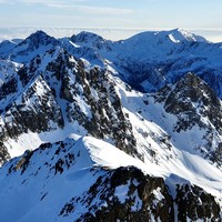 Tavels Couloirs NW gauche et droite, fait la veille